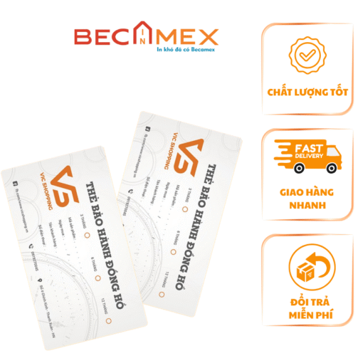 Thẻ Bảo Hành - Warranty Cards